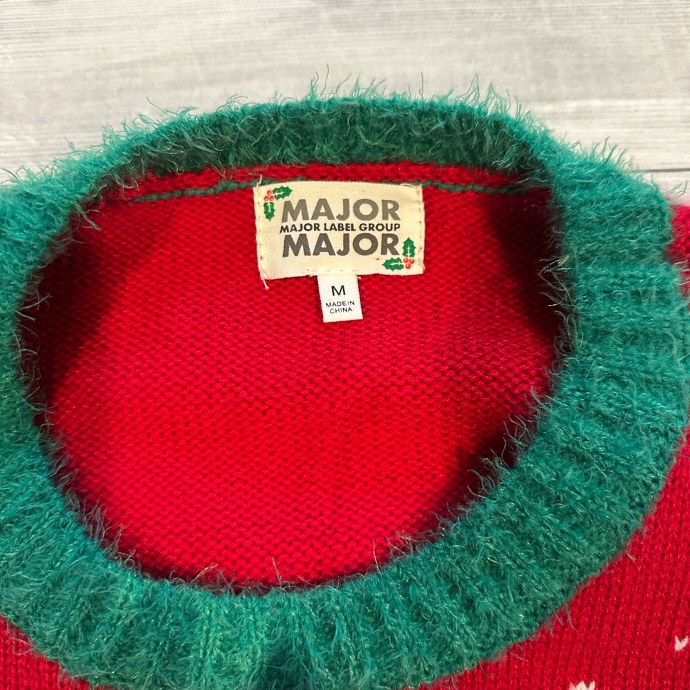 Major Label Group Sz Medium Holiday Cat Sweater • NWT! - Picture 5 of 10